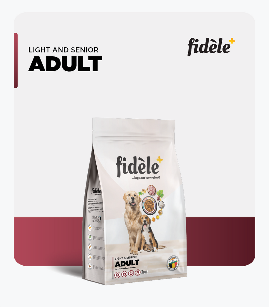 Fidele+ Light and Senior Adult Dry Dog Food - Fidele+