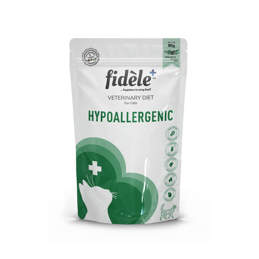 FIDELE+ HYPOALLERGENIC WET POUCH FOR CATS 80 GMS