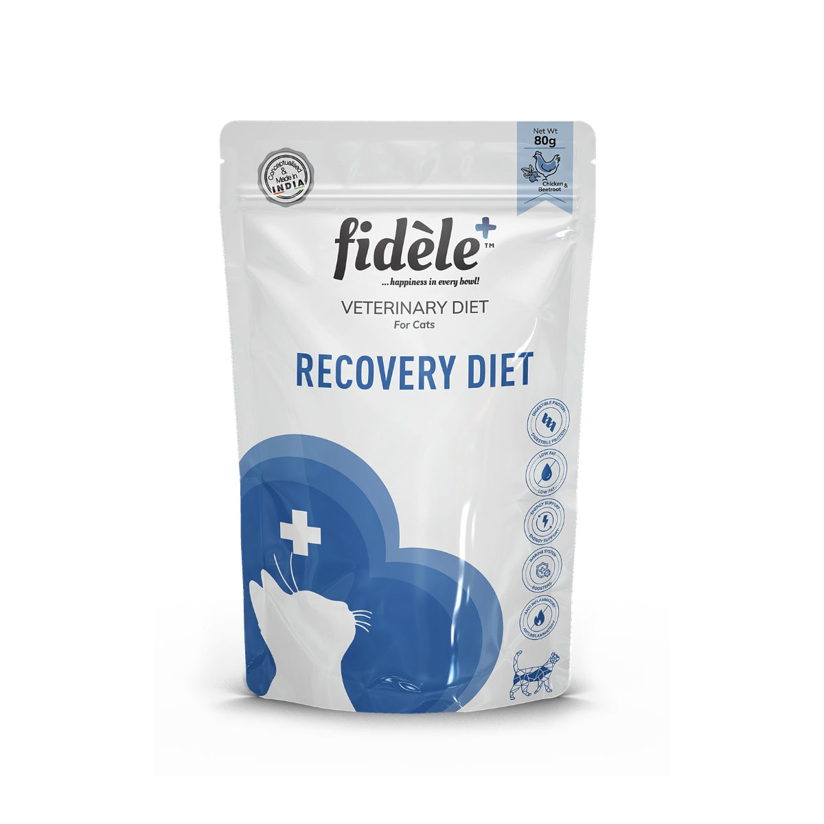 FIDELE+  RECOVERY WET POUCH FOR CATS 80 GMS
