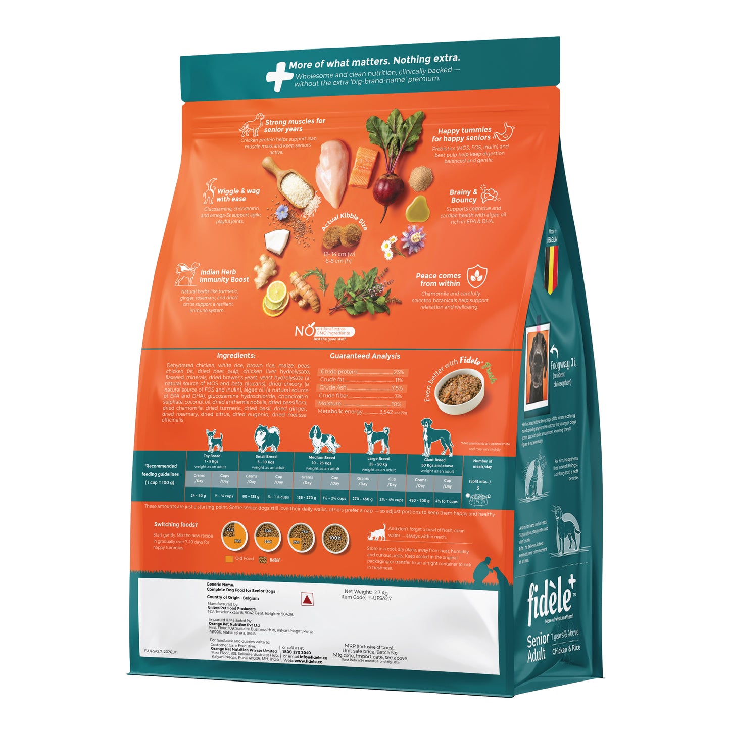 Fidele+ Senior Adult Dry Dog Food